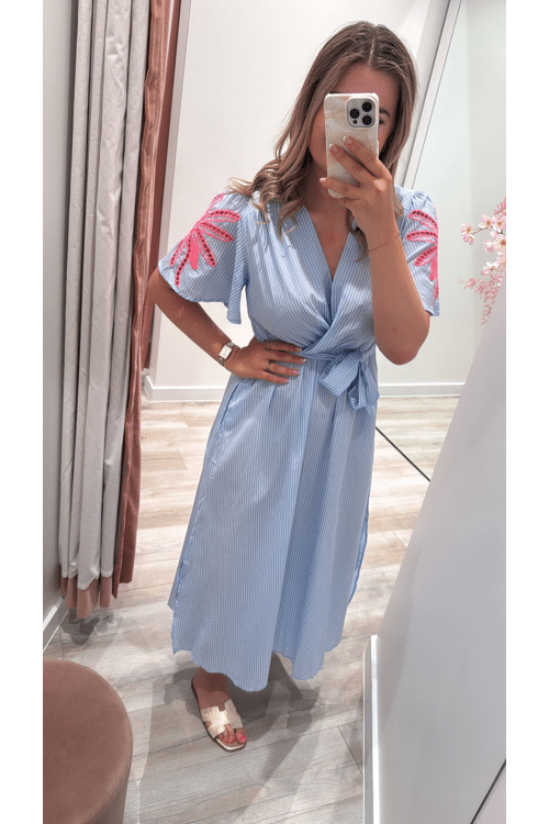 Fluo palm dress