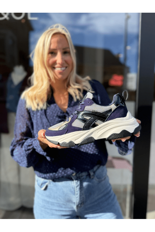 posh blue sneaker