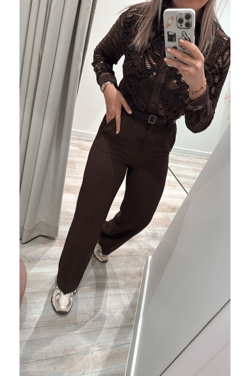 Brown chique pant