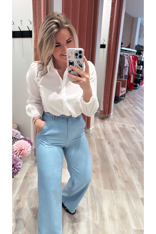 romantic white blouse