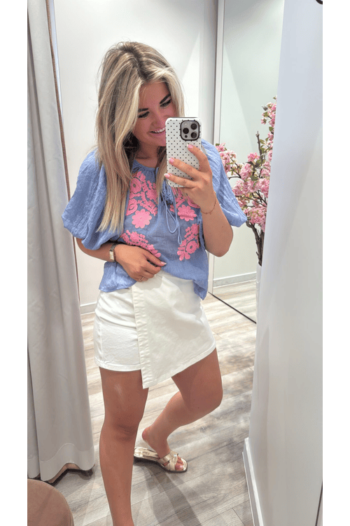 Neon blouse