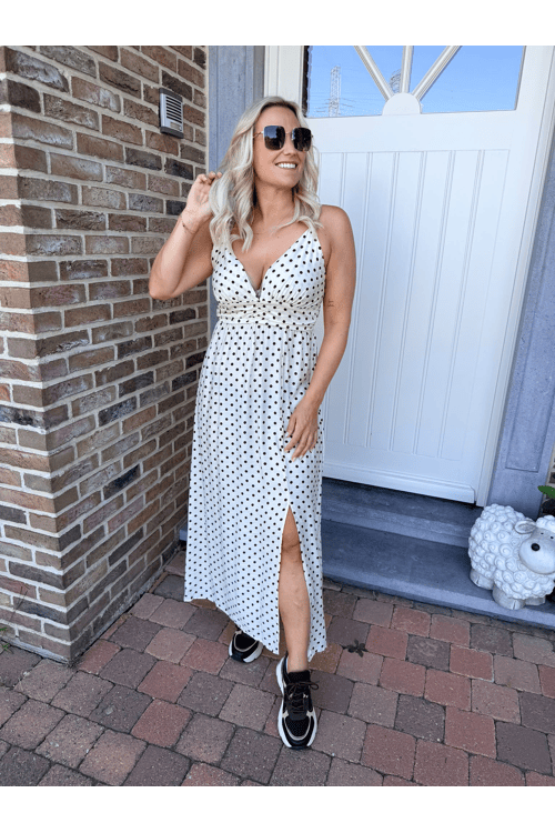 Polka long dress