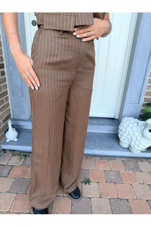 Striped fall pant