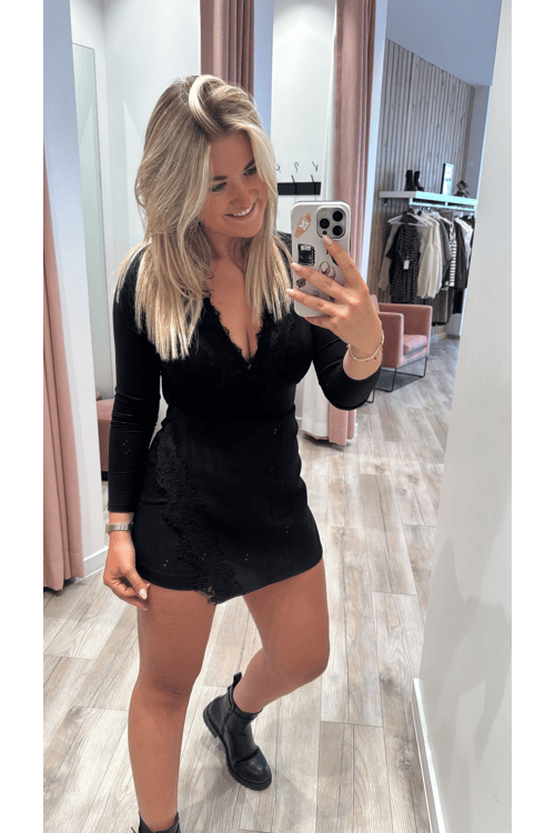 Black lace body