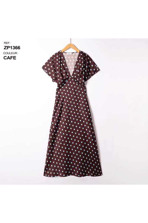 Polka blue dress