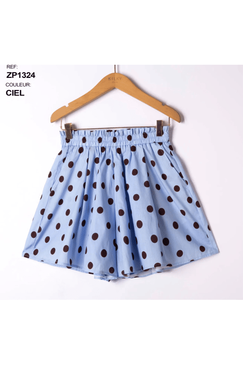Polka blue short
