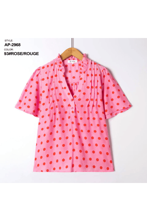 Rose rouge blouse