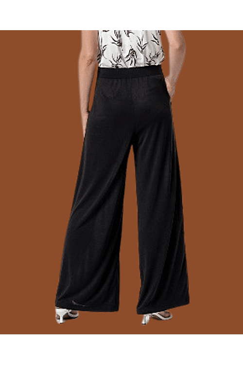 BROEK WIDE LEG ZWART