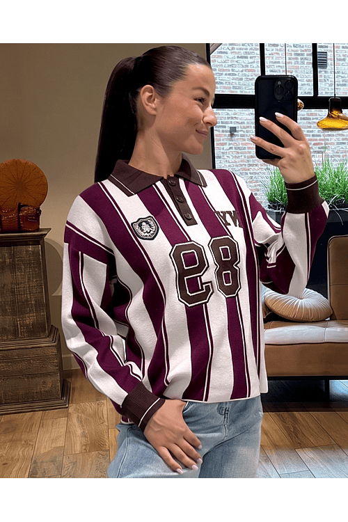 SWEATER FATIHA BURGUNDY