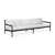 Teak black / Off white cushion