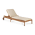 Teak/ natural thin cusion 