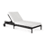 Teak black / Off white cushion