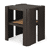 Varnished teak dark brown
