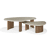 Concrete/ teak