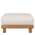 Teak / White fabric