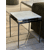 Dark chrome frame bianco carrera marble