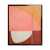 Painting with brown acrylic frame