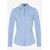 italian blue white woven blouse str