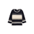 navy knit stripe design