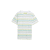 white lime multi color stripe