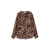 brown big flower design