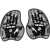 silver/black