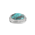 Stainless steel + Turquoise