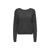 DARK GREY MELANGE BLACK L