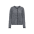 DARK GREY MELANGE W  BLAC