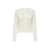 ECRU CASHMERE BLUE FLOWER