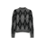DARK GREY MELANGE ARGYLE