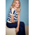 Blauw/wit