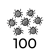 100 larven
