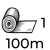 breedte 1m, per rol 100m