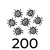 200 larven