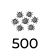 500 mijten