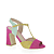 Fuchsia Suede Leder/Multicolor