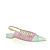 Watergroen Gemetaliseerd Leder/Fuchsia/Platina
