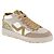 Ecru Nubuck Leder/Goud