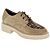 Beige Suede Leder/Multicolor Tweed Textiel