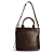 Koffiebruin Kroko Print Leder