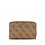 Beige Logoprint P.U./Cognac