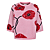 Roos Print Viscose/Rood Polyester