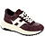 Aubergine Glad Leder/Suede Leder