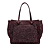 Aubergine - Wol/Glad Leder