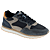 Blauw Glad Nylon /Grijs Suede Leder