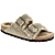 Taupe Suede Leder/Beige Wol