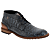 Blauw Kroko Print Leder