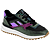 Zwart Suede Leder/Reliëfprint/Groen Print Leder
