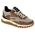 Vison Glad Leder/Taupe Print Leder
